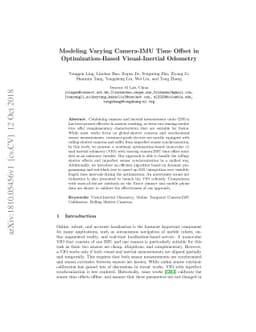 Modeling Varying Camera-IMU Time Offset in Optimization-Based
  Visual-Inertial Odometry