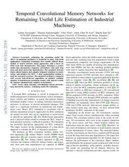 Temporal Convolutional Memory Networks for Remaining Useful Life
  Estimation of Industrial Machinery