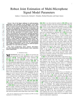 Robust Joint Estimation of Multi-Microphone Signal Model Parameters