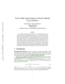 Convex Hull Approximation of Nearly Optimal Lasso Solutions