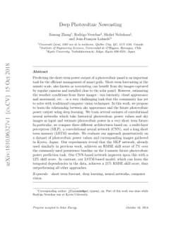 Deep Photovoltaic Nowcasting
