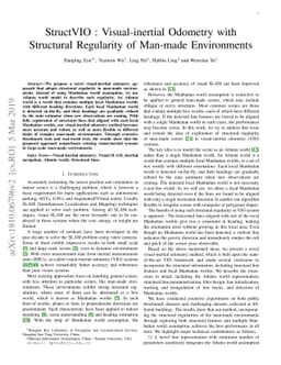StructVIO : Visual-inertial Odometry with Structural Regularity of
  Man-made Environments