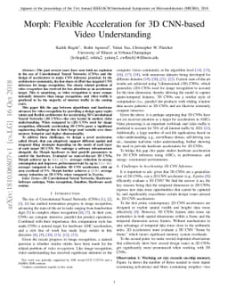 Morph: Flexible Acceleration for 3D CNN-based Video Understanding