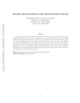 Density Deconvolution with Small Berkson Errors