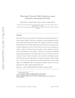 Flow-based Network Traffic Generation using Generative Adversarial
  Networks