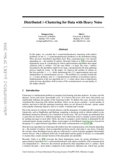 Distributed $k$-Clustering for Data with Heavy Noise