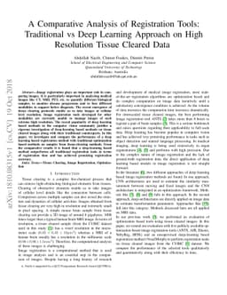 A Comparative Analysis of Registration Tools: Traditional vs Deep
  Learning Approach on High Resolution Tissue Cleared Data