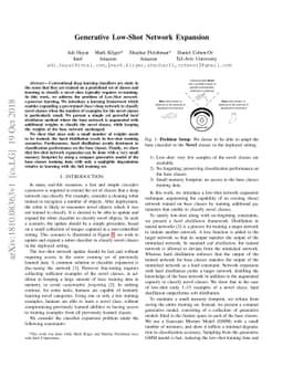 Generative Low-Shot Network Expansion