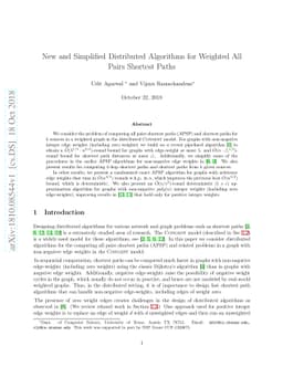 New and Simplified Distributed Algorithms for Weighted All Pairs
  Shortest Paths