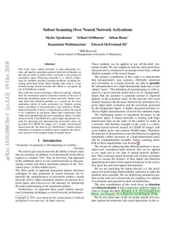 Subset Scanning Over Neural Network Activations