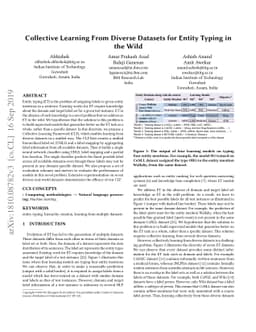 Collective Learning From Diverse Datasets for Entity Typing in the Wild