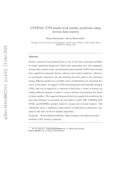 CNNPred: CNN-based stock market prediction using several data sources