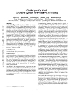 Challenge AI Mind: A Crowd System for Proactive AI Testing