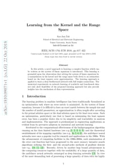 Learning from the Kernel and the Range Space