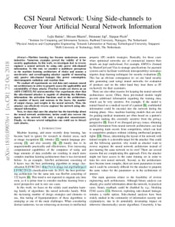 CSI Neural Network: Using Side-channels to Recover Your Artificial
  Neural Network Information