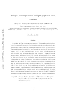 Surrogate modeling based on resampled polynomial chaos expansions