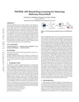 AST-Based Deep Learning for Detecting Malicious PowerShell