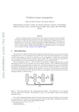 Gradient target propagation