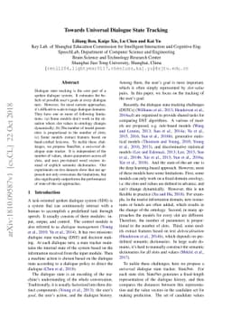 Towards Universal Dialogue State Tracking