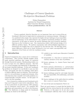 Challenges of Convex Quadratic Bi-objective Benchmark Problems