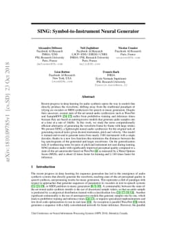 SING: Symbol-to-Instrument Neural Generator