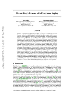 Reconciling $λ$-Returns with Experience Replay