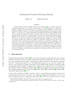 Randomized Gradient Boosting Machine