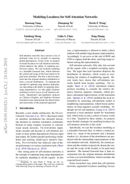 Modeling Localness for Self-Attention Networks