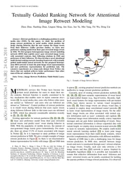 Textually Guided Ranking Network for Attentional Image Retweet Modeling