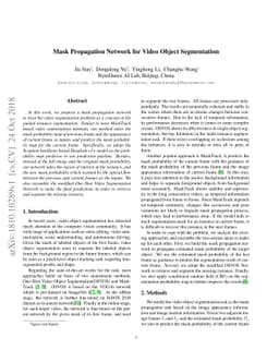Mask Propagation Network for Video Object Segmentation