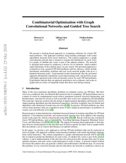 Combinatorial Optimization with Graph Convolutional Networks and Guided
  Tree Search