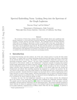Spectral Embedding Norm: Looking Deep into the Spectrum of the Graph
  Laplacian