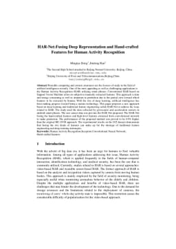 HAR-Net:Fusing Deep Representation and Hand-crafted Features for Human
  Activity Recognition