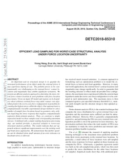Efficient Load Sampling for Worst-Case Structural Analysis Under Force
  Location Uncertainty