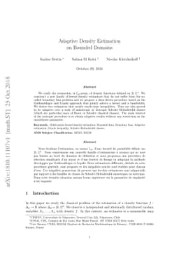 Adaptive Density Estimation on Bounded Domains