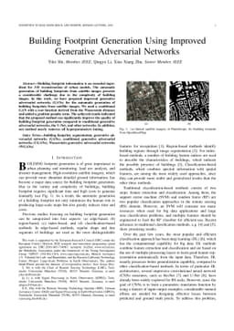 Building Footprint Generation Using Improved Generative Adversarial
  Networks