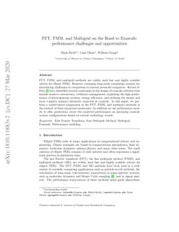 FFT, FMM, and Multigrid on the Road to Exascale: performance challenges
  and opportunities