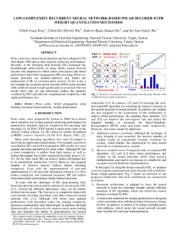Low-complexity Recurrent Neural Network-based Polar Decoder with Weight
  Quantization Mechanism