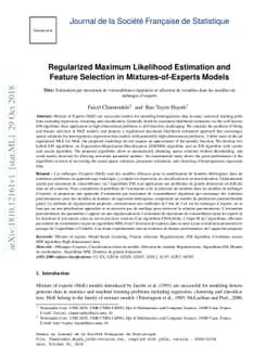 Regularized Maximum Likelihood Estimation and Feature Selection in
  Mixtures-of-Experts Models