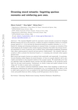 Dreaming neural networks: forgetting spurious memories and reinforcing
  pure ones