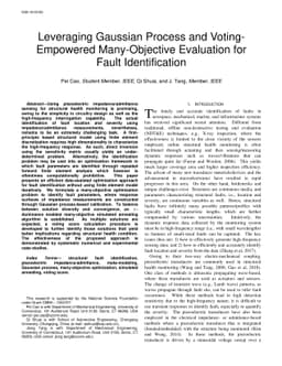 Leveraging Gaussian Process and Voting-Empowered Many-Objective
  Evaluation for Fault Identification