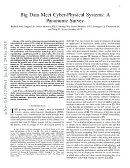 Big Data Meet Cyber-Physical Systems: A Panoramic Survey