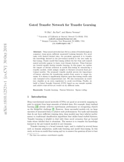 Gated Transfer Network for Transfer Learning