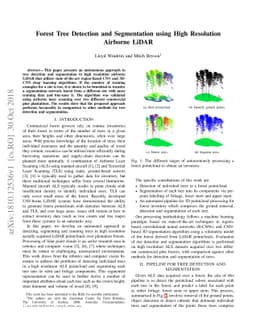 Forest Tree Detection and Segmentation using High Resolution Airborne
  LiDAR