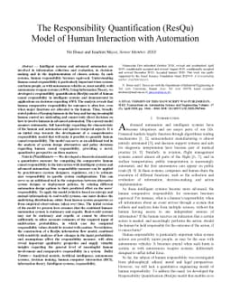 The Responsibility Quantification (ResQu) Model of Human Interaction
  with Automation