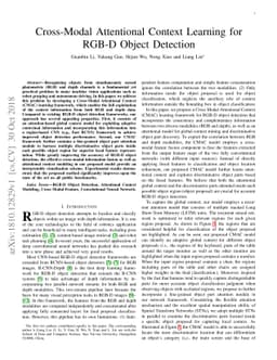 Cross-Modal Attentional Context Learning for RGB-D Object Detection