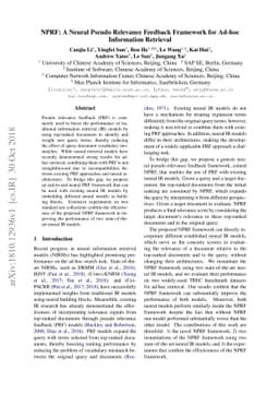 NPRF: A Neural Pseudo Relevance Feedback Framework for Ad-hoc
  Information Retrieval