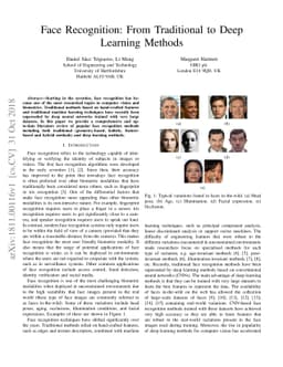 Face Recognition: From Traditional to Deep Learning Methods