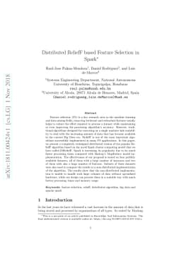 Distributed ReliefF based Feature Selection in Spark