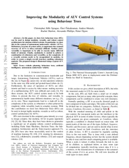 Improving the Modularity of AUV Control Systems using Behaviour Trees